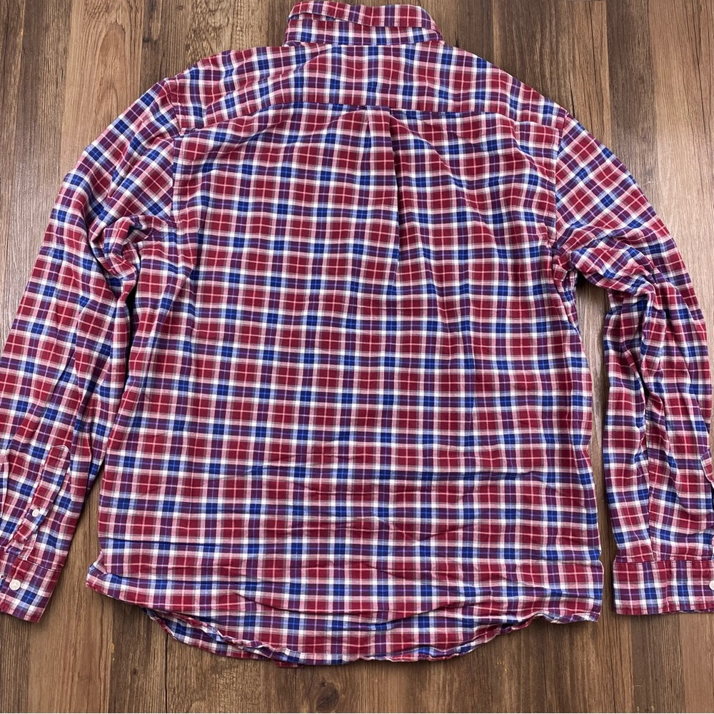 Old Navy Men’s Shirt 2XL Tall Long Sleeve Button Down Plaid Flannel Soft - Picture 4 of 9